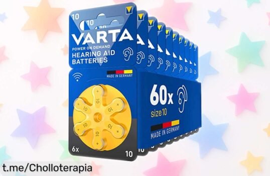 Pilas para audífonos VARTA Power on Demand, 60 unidades a un precio loco: ¡más de 25 horas de autonomía y hasta 4 años listas! No pierdas este chollo impresionante que te dará tranquilidad.