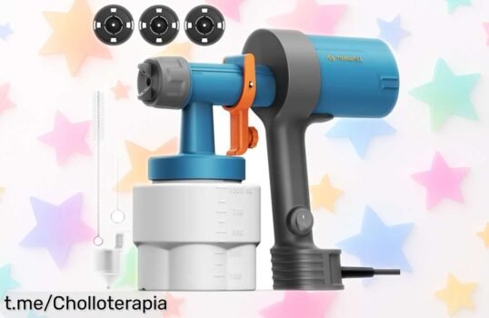 Pistola de pintura ligera Tilswall Shark 600 a un precio loco: pinta como un pro en segundos y dale vida a tus proyectos DIY sin romper el banco, ¡no dejes pasar esta oferta increíble!