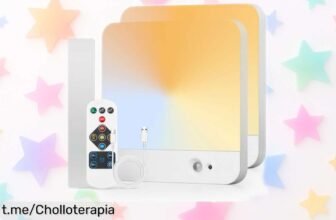 Plafón LED recargable Combuh con sensor y mando, ¡pack de 2 unidades a un precio escándalo! Ilumina tus espacios sin complicaciones y siente la luz que necesitas.
