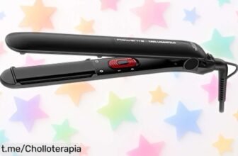 Plancha de pelo Rowenta Easyliss SF161L x Karl Lagerfeld: peinados rápidos y brillantes, ¡aprovéchala a precio loco antes de que se agote!
