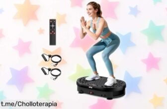 Plataforma vibratoria HTM con mando a distancia y 120 niveles: ¡super chollo para activar tu cuerpo en solo 10 minutos! No dejes pasar esta oportunidad única, empieza hoy mismo.