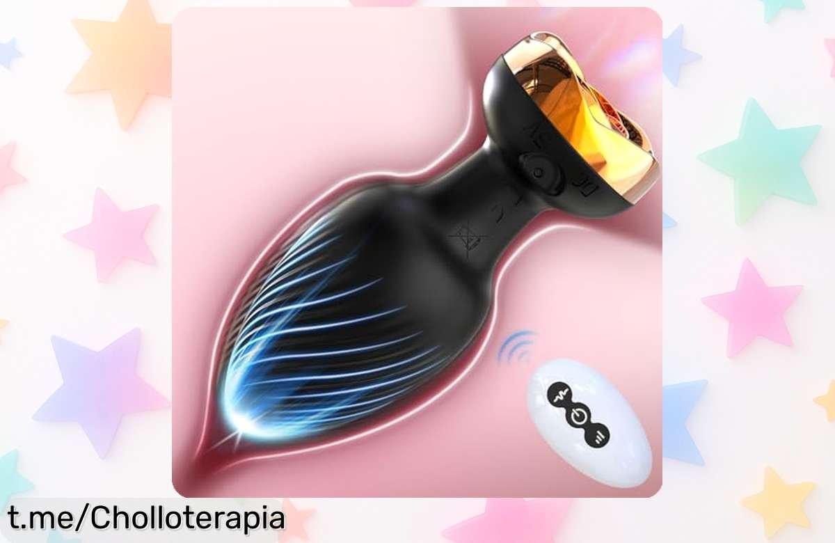 Plug anal vibrador A26022813 para mujer con 10 modos, mando a distancia y carga USB: un super chollo que hará latir tu corazón. ¡No dejes escapar este precio de escándalo!