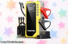 Poderoso arrancador de batería Karlxtom con compresor 190 PSI y linterna LED: ¡no te quedes tirado, aprovecha este chollazo para tu seguridad sobre ruedas!
