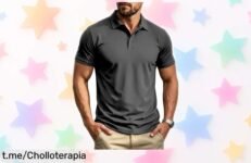 Polo de hombre MAGCOMSEN para golf, con tejido transpirable y secado rápido a un precio loco; no te quedes sin este chollo, combina estilo y comodidad como nunca antes.