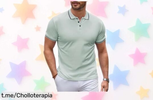 Polo de hombre de algodón transpirable Polo Hombre a precio loco, ideal para cualquier ocasión y resistir lavados: renueva tu armario con este chollazo que no podrás dejar pasar.