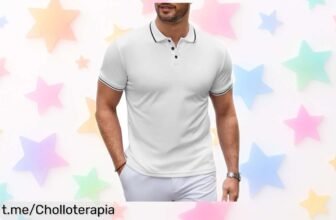Polo de hombre de algodón transpirable, combinación perfecta para tu armario a precio loco; ¡renueva tu look sin gastar una fortuna y siente la frescura!
