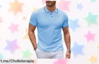 Polo de hombre de algodón transpirable, un chollazo para lucir siempre bien y renovar tu armario a precio increíble, ¡no te lo pierdas y dale estilo a tu día a día ya!