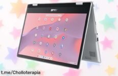 Portátil convertible 2 en 1 ASUS Chromebook Flip CX1 con pantalla táctil y oferta de Gemini Advanced: ¡super chollo por tiempo limitado para estudiar y trabajar donde quieras!