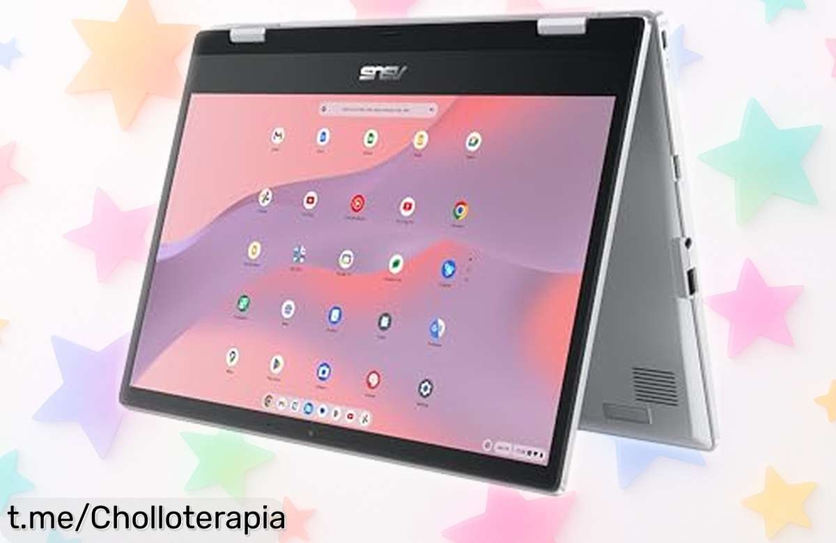 Portátil convertible 2 en 1 ASUS Chromebook Flip CX1 con pantalla táctil y oferta de Gemini Advanced: ¡super chollo por tiempo limitado para estudiar y trabajar donde quieras!