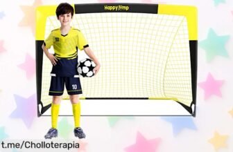 Portería de fútbol plegable Happy Jump, ¡rebajada y lista para desplegar diversión en segundos! Aprovecha este chollazo total y haz del juego una emoción diaria.