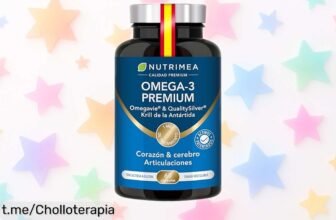 Potente Omega 3 y krill antártico Omegavie: ¡60 cápsulas a precio de ganga que cuidan tu corazón, cerebro y vista! No dejes escapar esta oferta increíble.