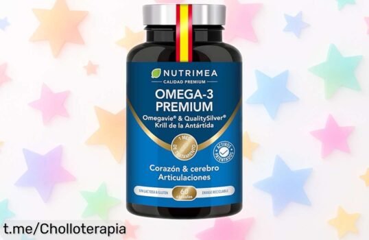 Potente Omega 3 y krill antártico Omegavie: ¡60 cápsulas a precio de ganga que cuidan tu corazón, cerebro y vista! No dejes escapar esta oferta increíble.
