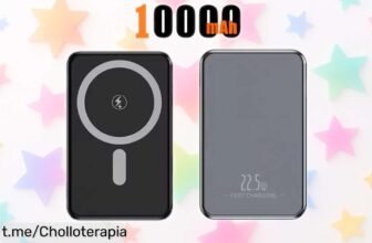 Potente batería externa magnética FGNS de 10,000 mAh que carga tu iPhone sin cables y rápido; no te quedes sin energía, ¡aprovecha este chollo antes de que desaparezca!