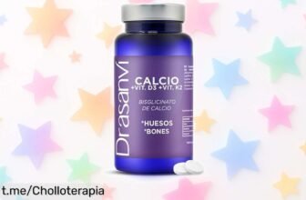 Potente calcio con vitaminas D3 y K2 de Drasanvi: ¡rebajado para que cuides tus huesos y dientes! No te pierdas este super chollo que necesitas ya en tu vida.