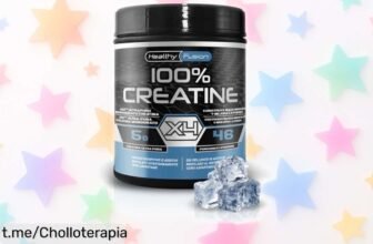 Potente creatina monohidratada Healthy Fusion para máximizar tu rendimiento a un precio increíblemente bajo, ¡no dejes escapar esta oportunidad y lleva tus entrenamientos al siguiente nivel!
