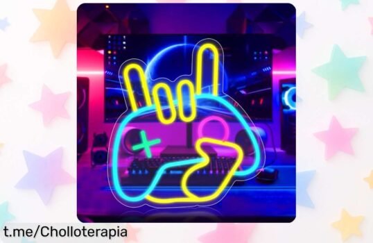 Potente letrero de neón LED en forma de mando HOTUT para gamers, ahora a precio de escándalo: ¡dale vida a tu setup y despierta la envidia de tus amigos!