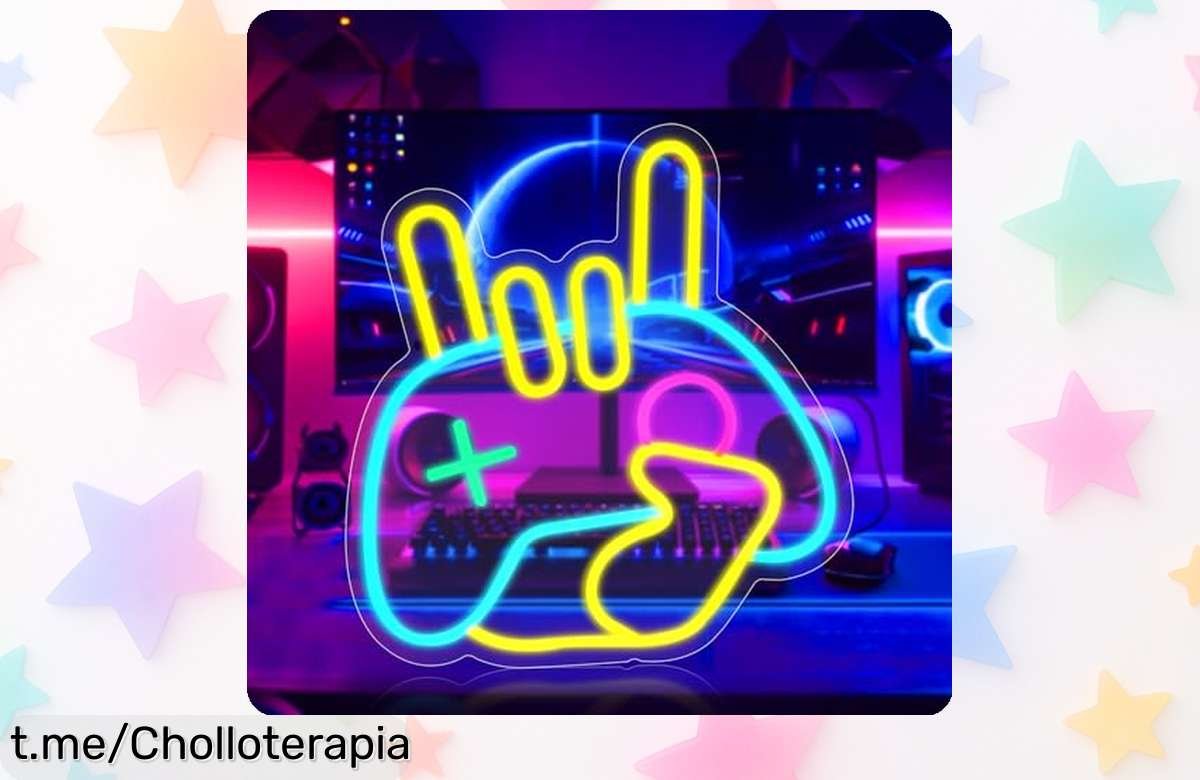 Potente letrero de neón LED en forma de mando HOTUT para gamers, ahora a precio de escándalo: ¡dale vida a tu setup y despierta la envidia de tus amigos!
