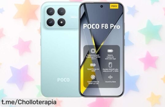 Potente smartphone Xiaomi POCO F8 Pro con 12+512GB a precio rebajado, batería gigante para que nunca te quedes sin carga y cámara increíble: ¡no dejes pasar esta oportunidad!