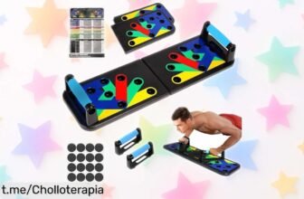 Potente tabla de flexiones multifuncional con 15 posiciones y agarres ergonómicos a un precio de ganga, ¡tu oportunidad para entrenar en casa llegó! No te quedes sin ella.