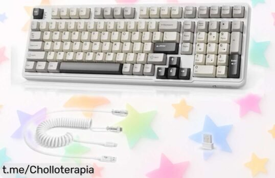 Potente teclado mecánico MAMBASNAKE x Attack Shark X98 con RGB y conexión triple: personalízalo a tu gusto, ¡no dejes escapar este super chollo que lo tienes a un precio insuperable!