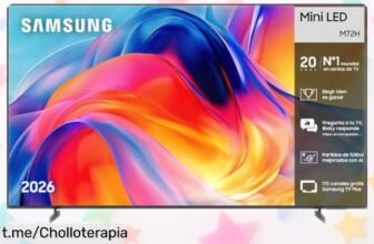 Potente televisor Samsung de 55 pulgadas M72H con Mini LED y Smart TV a precio rebajado: vive el cine, deporte y gaming como nunca antes, ¡no te lo pierdas!