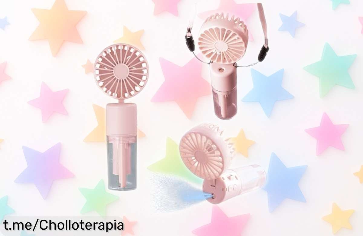 Potente ventilador portátil 3 en 1 con nebulizador: ¡aprovéchalo ya antes de que se agote! Refresca tus días y disfruta del verano sin pausa.