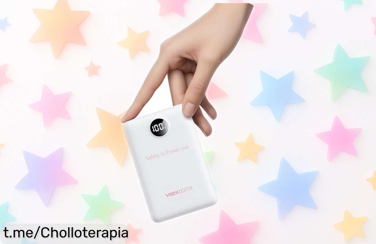 Power bank de 10.000 mAh VEEKTOMX con carga rápida y pantalla LED: ¡ofertón para que nunca te falte energía cuando más la necesitas!