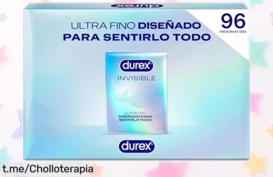 Preservativos ultrafinos Durex Invisible de 96 unidades: oferta increíble para más placer, siente la diferencia a un precio de escándalo que no querrás dejar pasar.