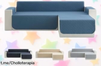 Protege tu sofá con la funda cubre chaise longue Todocama, acolchada y lavable; ofrécele un abrigo duradero y disfruta de su nuevo look por solo unos días más.