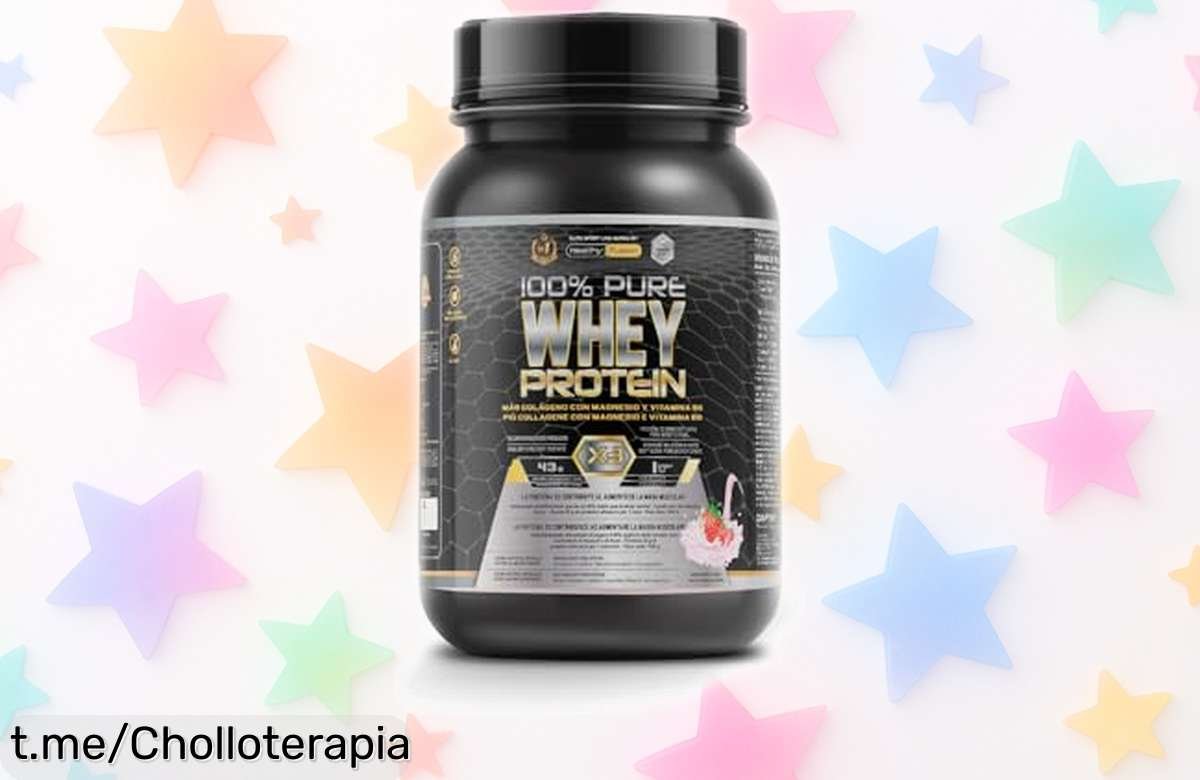 Proteína en polvo Healthy Fusion con colágeno y magnesio, radical rebaja imperdible para ganar músculo y cuidar tus articulaciones. ¡No dejes escapar este chollazo que transforma tu entrenamiento!
