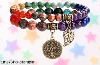 Pulsera de 7 chakras con cristales naturales y árbol de la vida Farfume, super chollo para atraer armonía en tu vida y disfrutar cada momento ¡Consíguela ya!