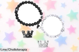 Pulseras a juego para pareja de TempBeau, personalizables y con detalle de perlas, ¡un regalo perfecto a un precio loco que no querrás dejar pasar!
