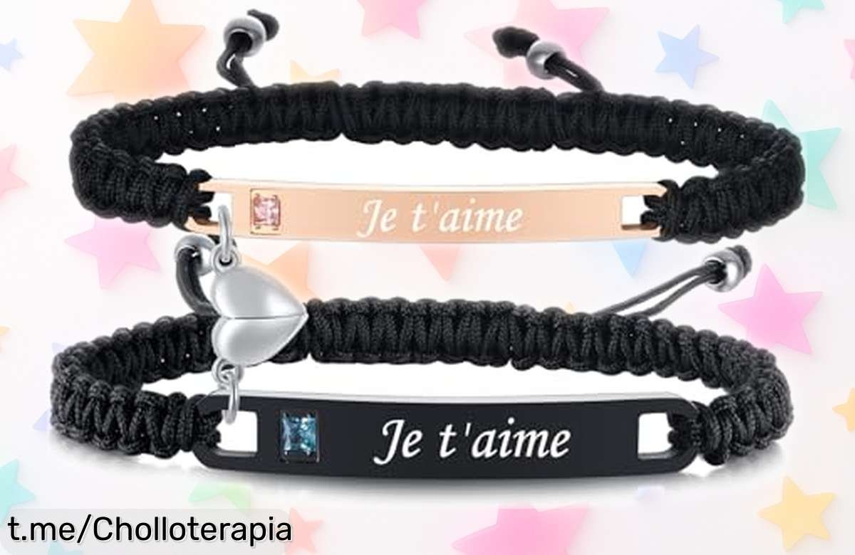 Pulseras a juego para parejas TempBeau: un detalle romántico que dice Te amo, ahora a precio de ganga. Regala sentimiento y haz que cada día sea especial juntos.