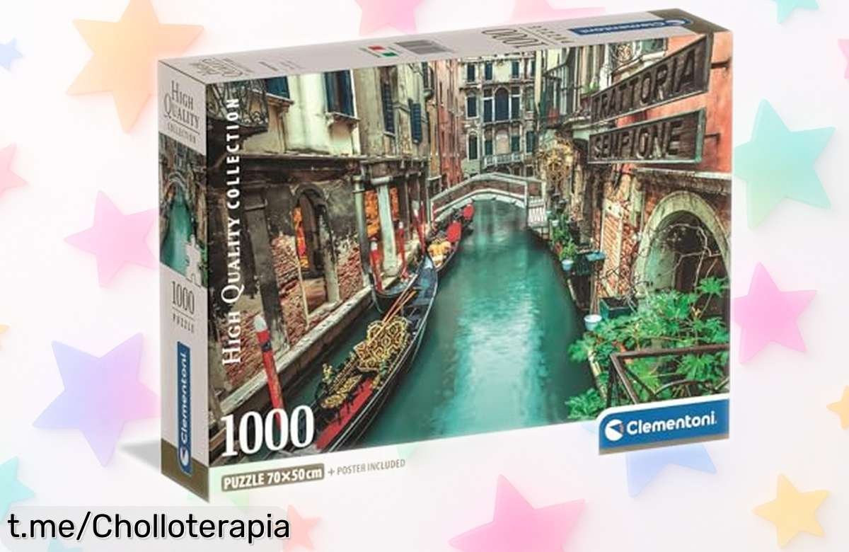 Puzzle de 1000 piezas del canal de Venecia, Clementoni: calidad italiana a un precio increíble. ¡Desconecta y crea tu propia obra maestra hoy mismo!