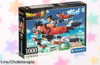 Puzzle de Dragon Ball 1000 piezas Clementoni, rebajado para que desconectes y disfrutes armando a tus héroes favoritos. No te pierdas esta oferta increíble y vive la emoción en cada pieza.