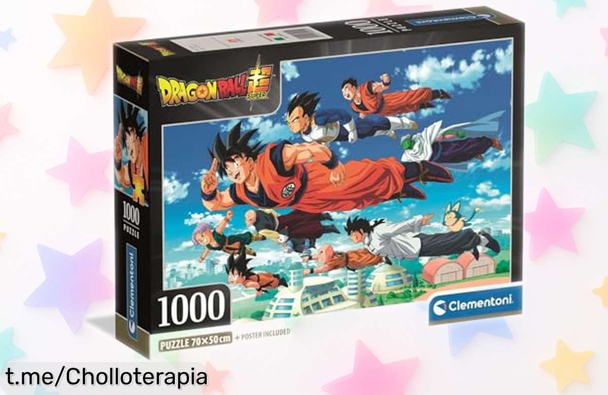 Puzzle de Dragon Ball 1000 piezas Clementoni, rebajado para que desconectes y disfrutes armando a tus héroes favoritos. No te pierdas esta oferta increíble y vive la emoción en cada pieza.