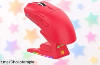 Ratón gaming inalámbrico Attack Shark X1: disfruta de un súper chollo con carga magnética y sensor increíble, ¡juega sin límites y siente la emoción en cada partida!