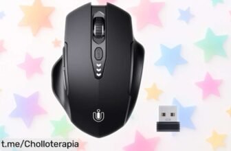 Ratón inalámbrico Uineer con pantalla: ¡Un chollazo que te avisa de la batería y se adapta a ti! No dejes escapar este ofertón para tu PC o portátil ahora mismo.
