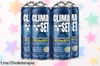 Recarga de gas para aire acondicionado del coche CLIMASET, pack de 4 unidades a precio loco para disfrutar el fresquito sin gastar una fortuna. ¡Consíguelo ya y no te quedes en calor!