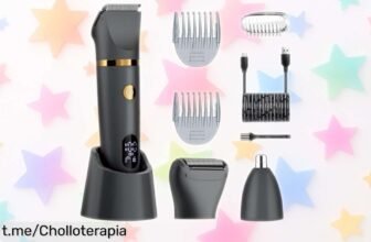 Recortador corporal masculino 3 en 1 Scttomon: ¡el chollazo que necesitas para lucir impecable y sin irritación! Aprovecha esta oferta antes de que se acabe.