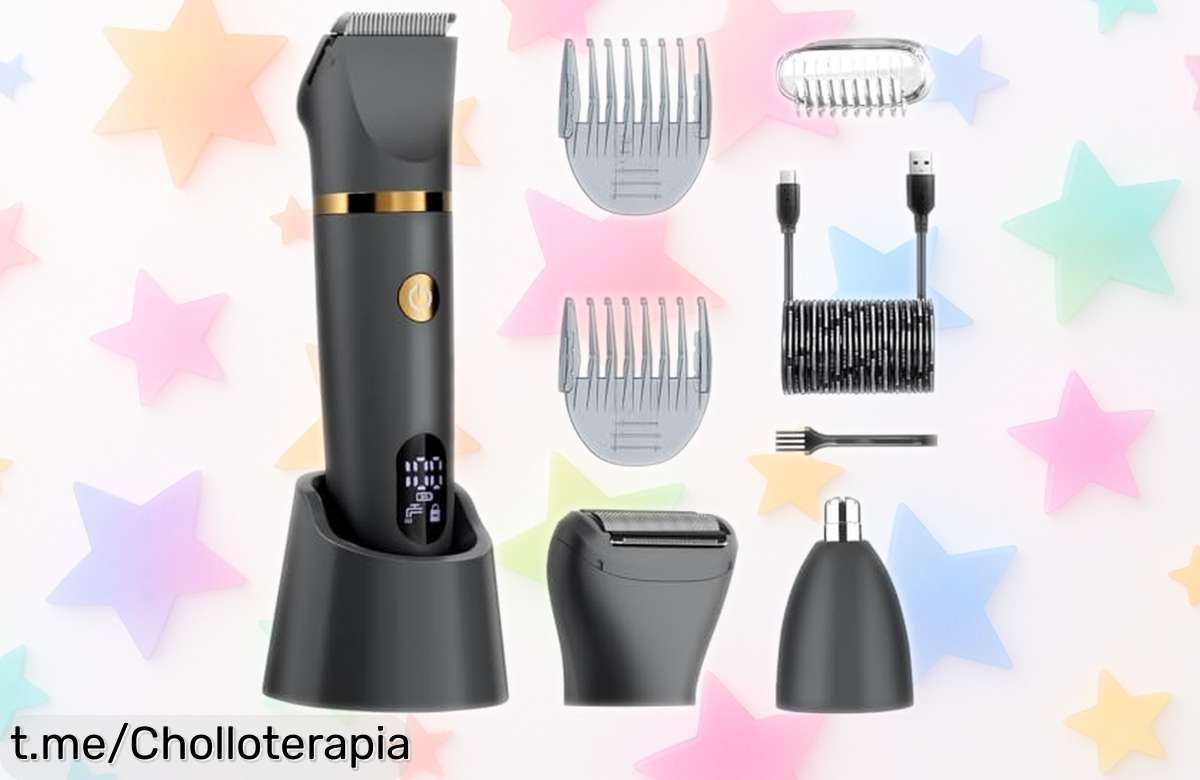 Recortador corporal masculino 3 en 1 Scttomon: ¡el chollazo que necesitas para lucir impecable y sin irritación! Aprovecha esta oferta antes de que se acabe.