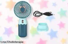 Refresca tu verano con el ventilador de mano portátil OIXYAZ: plegable, silencioso y tres velocidades. Lleva tu aire fresco a todas partes ¡hazte ya con este chollazo!