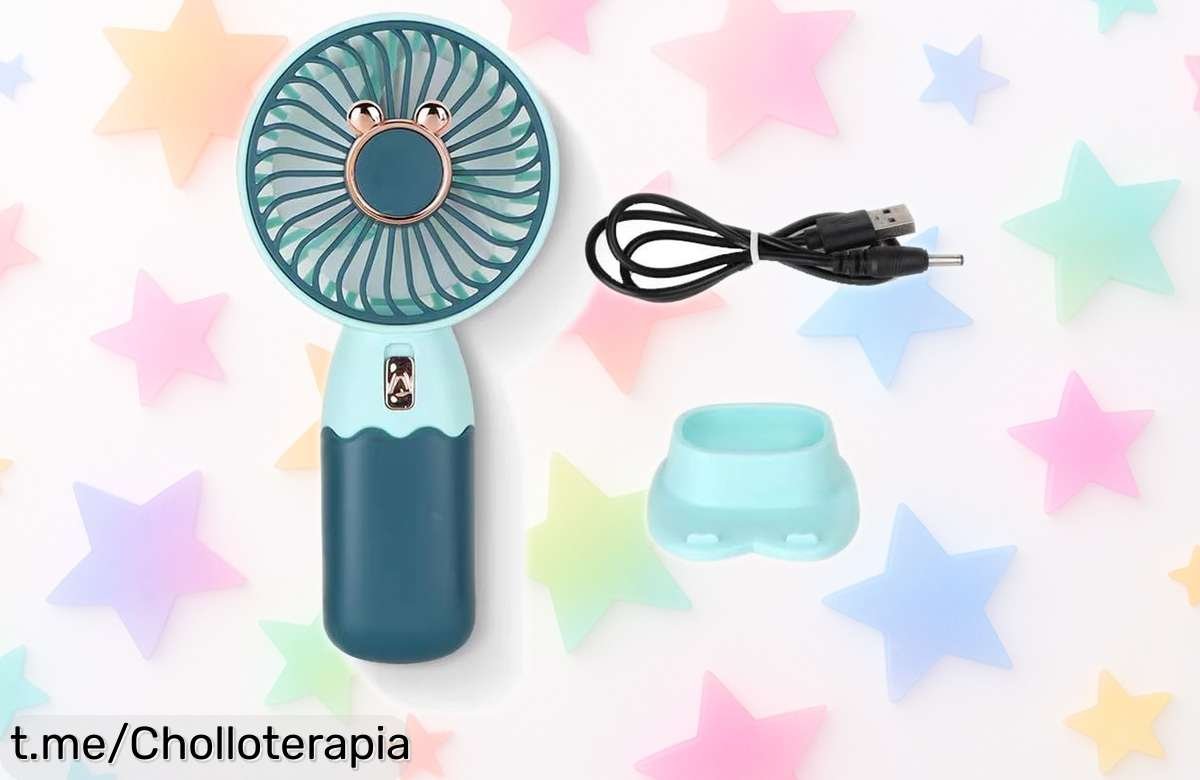 Refresca tu verano con el ventilador de mano portátil OIXYAZ: plegable, silencioso y tres velocidades. Lleva tu aire fresco a todas partes ¡hazte ya con este chollazo!