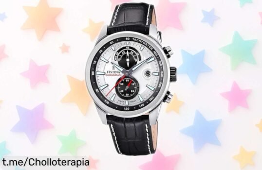 Reloj de hombre clásico Festina F20695/1, elegante y con correa de cuero a un precio increíble, ¡no te lo puedes perder! Calidad y estilo al alcance de tu muñeca ahora mismo.