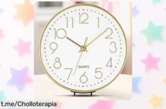 Reloj de pared moderno ACCSHINE con espejo y números dorados a precio loco, ¡dale estilo a tu hogar y sorprende a todos, no te lo pierdas!