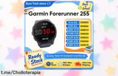 Reloj deportivo Garmin Forerunner 255, rebajado y con chollazo para controlar tus entrenos y calorías; no dejes pasar esta oferta que hará brillar tu pasión por el deporte.