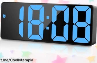 Reloj despertador digital flintronic con pantalla LED grandes rebajado: controla el tiempo, la temperatura y mucho más en un solo lugar. ¡No dejes pasar esta oportunidad única!