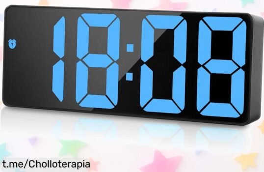 Reloj despertador digital flintronic con pantalla LED grandes rebajado: controla el tiempo, la temperatura y mucho más en un solo lugar. ¡No dejes pasar esta oportunidad única!
