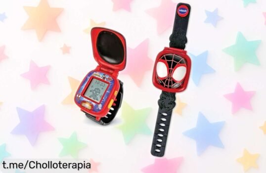 Reloj educativo VTech Spin de Spidey: ¡aprovecha este precio loco para que tus peques aprendan jugando con juegos, cronómetro y alarmas! ¡No dejes pasar esta oportunidad única!
