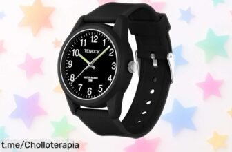Reloj infantil Tenock para aprender a leer la hora, resistente al agua y a golpes: ¡un super chollo que hará sonreír a tus peques mientras aprenden!